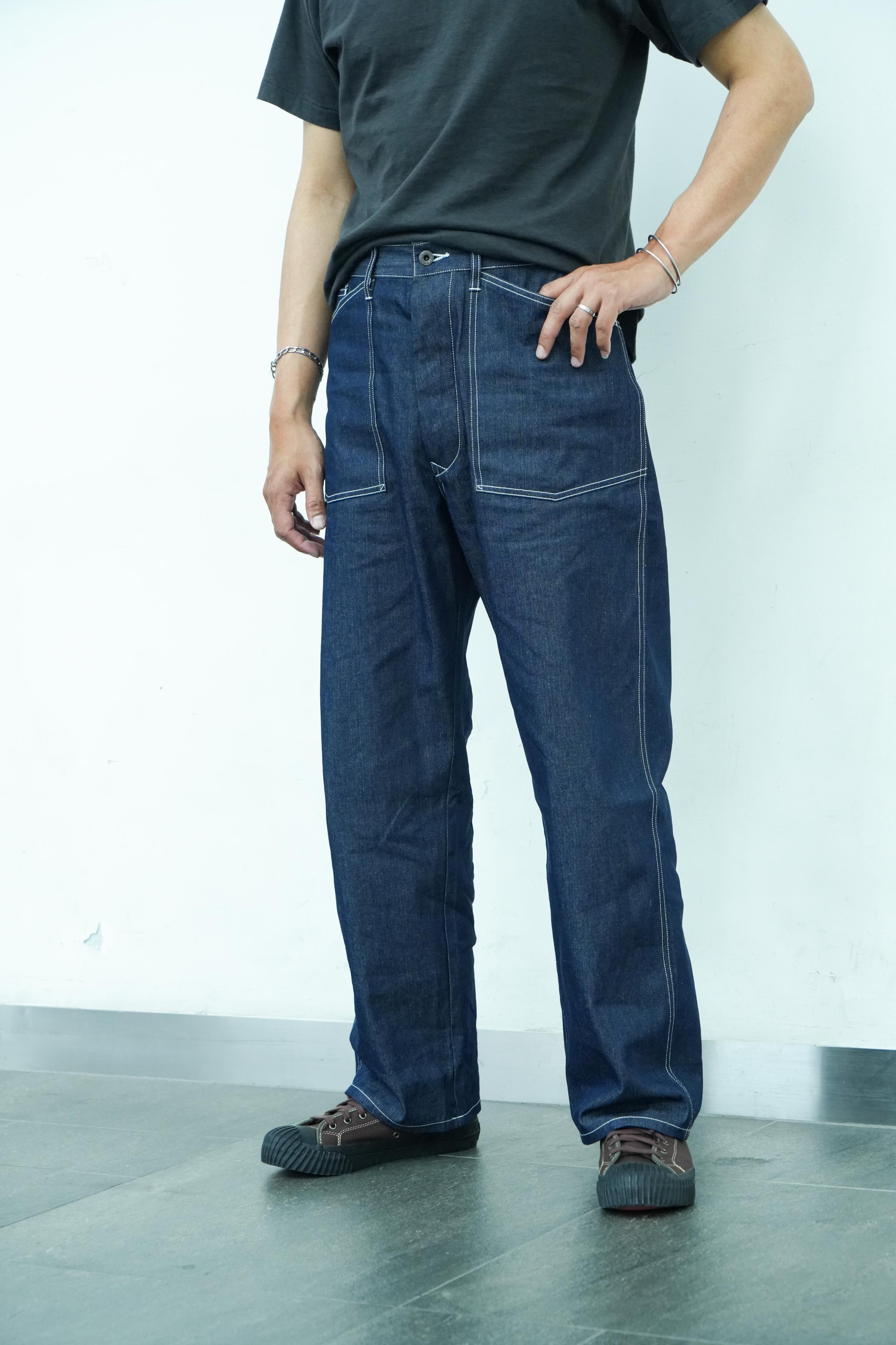 M35 Army Trousers - 9oz Indigo Denim
