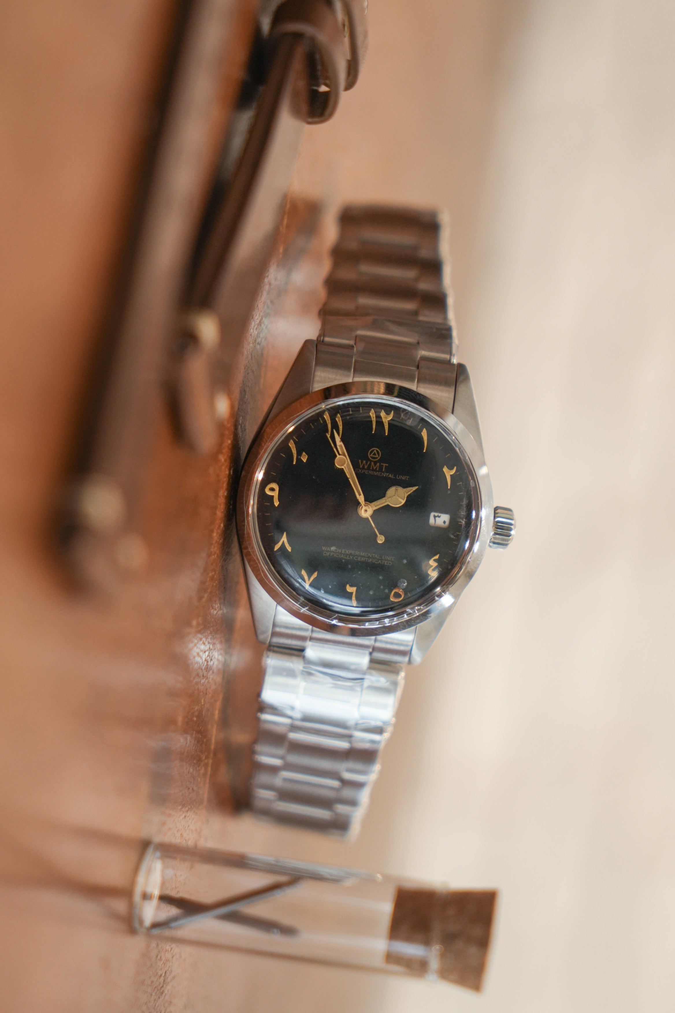 BARRACUDA - ARABIC NUMERALS EDITION/METAL BRACELET + ANZIANO LEATHER STRAP SET