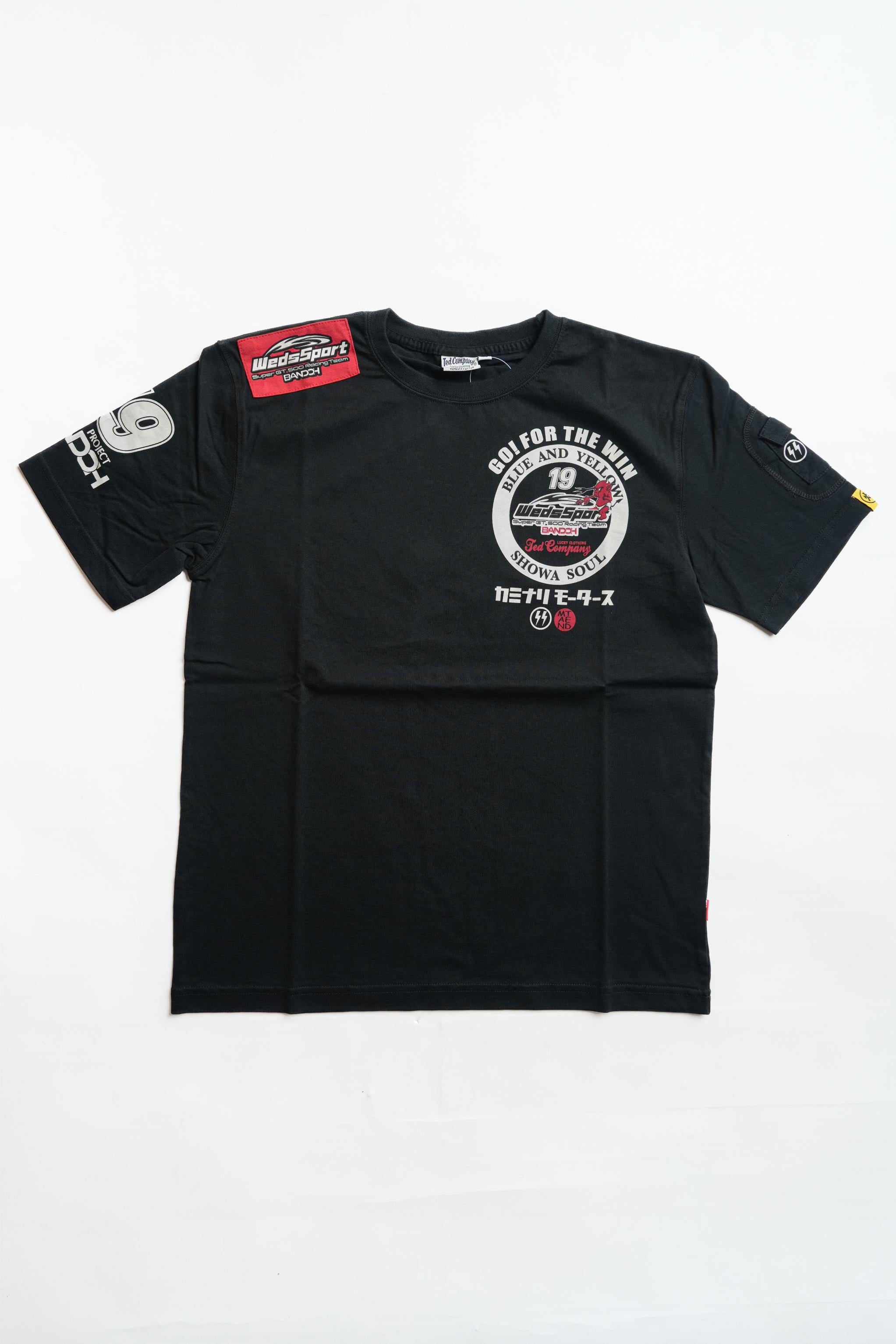 WEDSTEE-11 Triple collaboration T-shirt - BLACK
