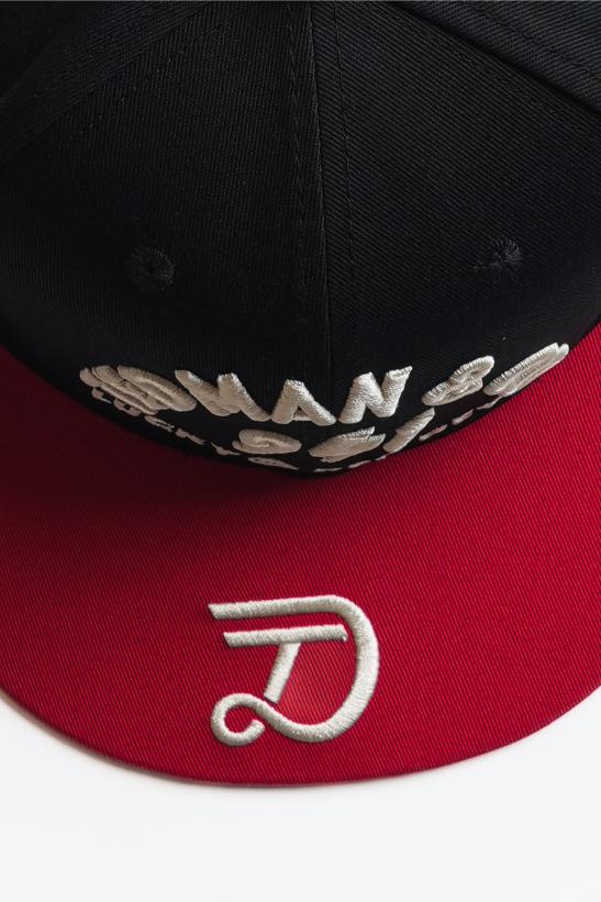 TDC-9200 Straight Cap - RED/BLACK