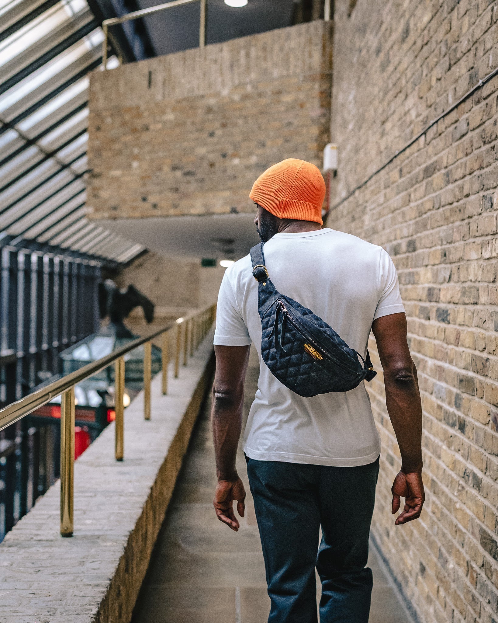IHE-51-IND 25oz Selvedge Denim Waist Bag - INDIGO