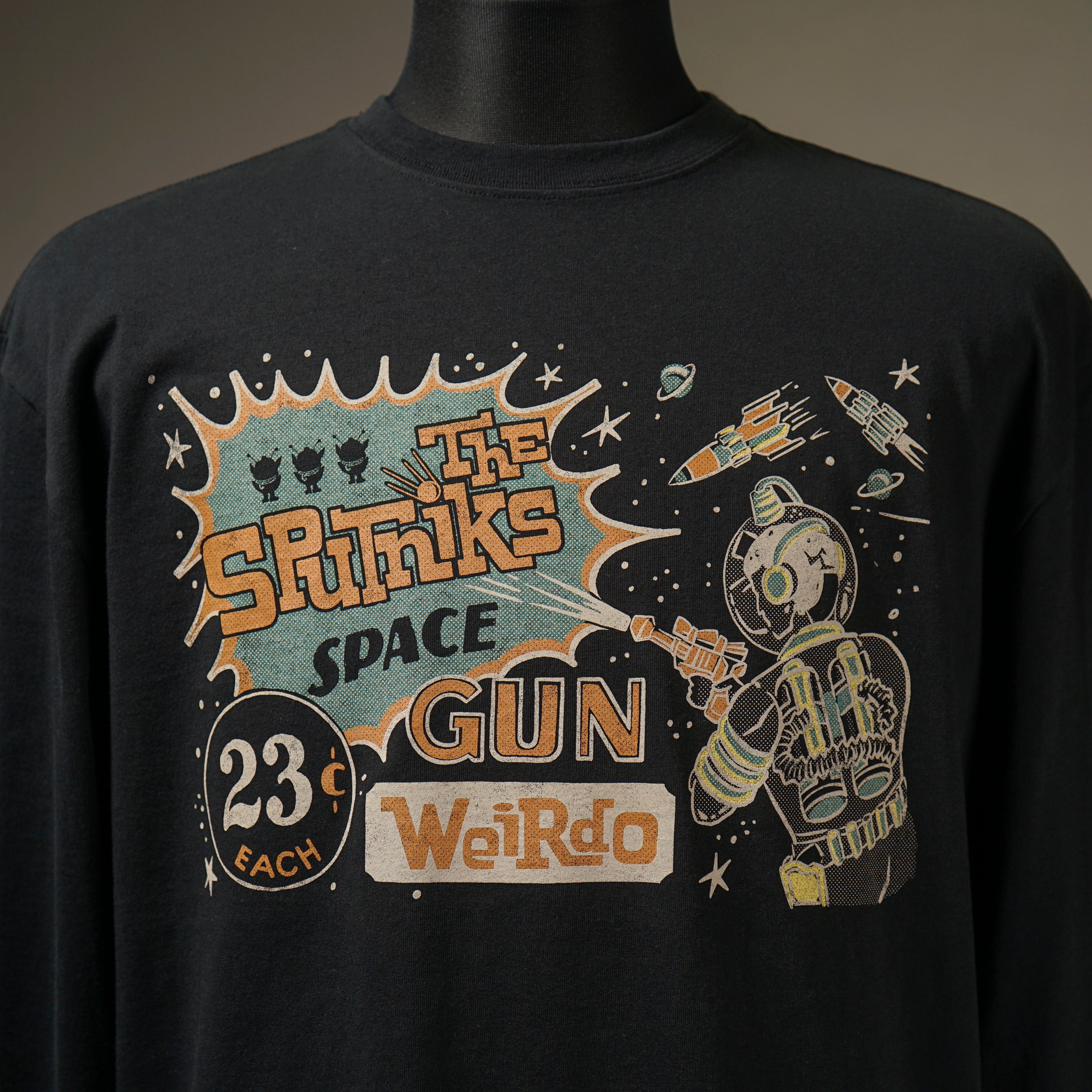 THE SPUTNIKS - L/S T-SHIRTS - BLACK