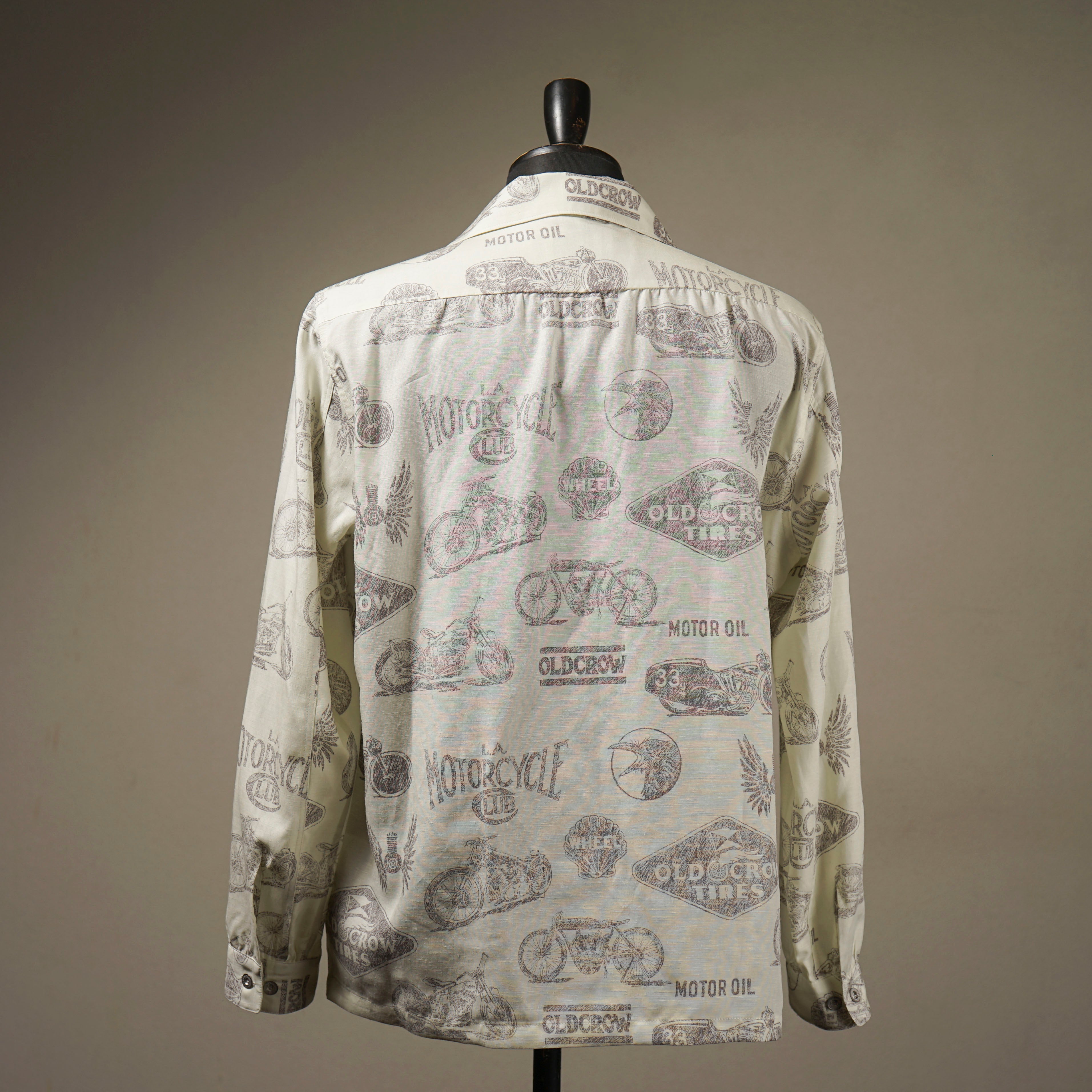 L.A. MOTORCYCLE GARAGE - L/S SHIRTS - BROWN