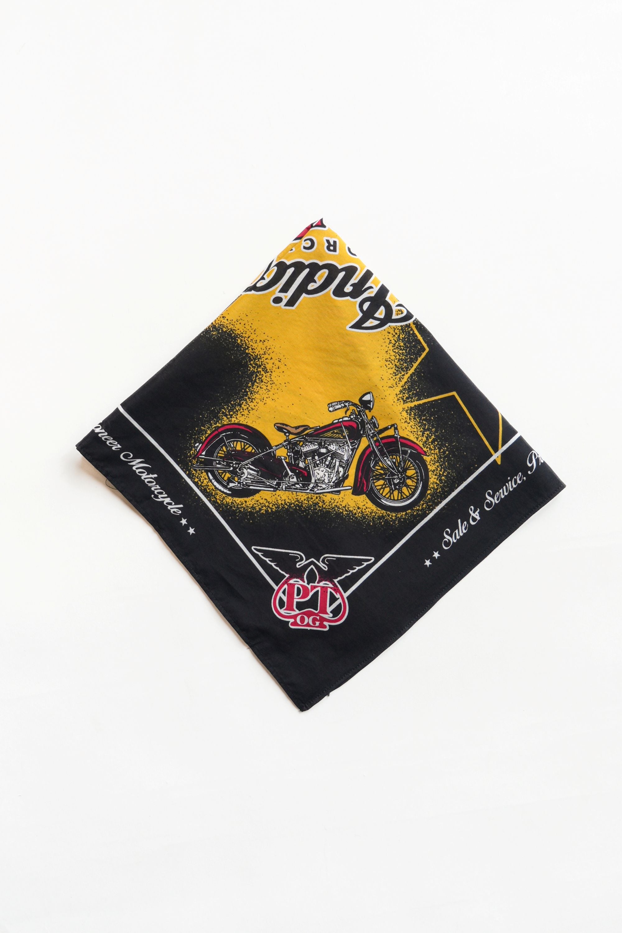 INDIAN BANDANA - BLACK/YELLOW