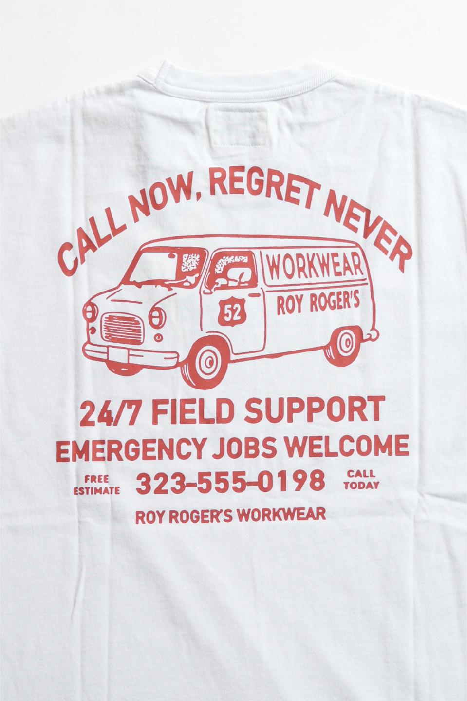 T-Shirt Jersey Call now - Dyed White