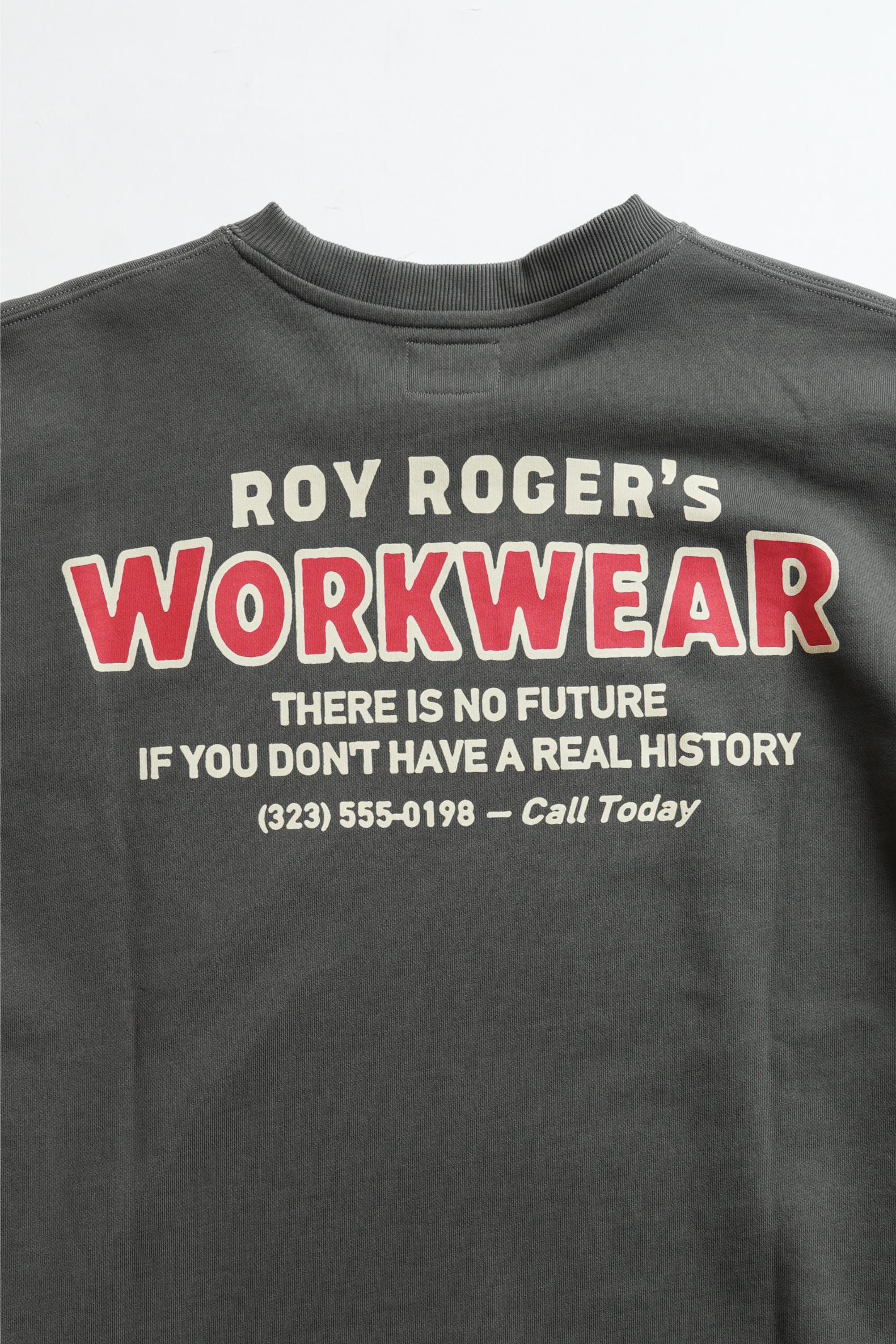 Crew neck Sweater Workwear - Washed Army Green