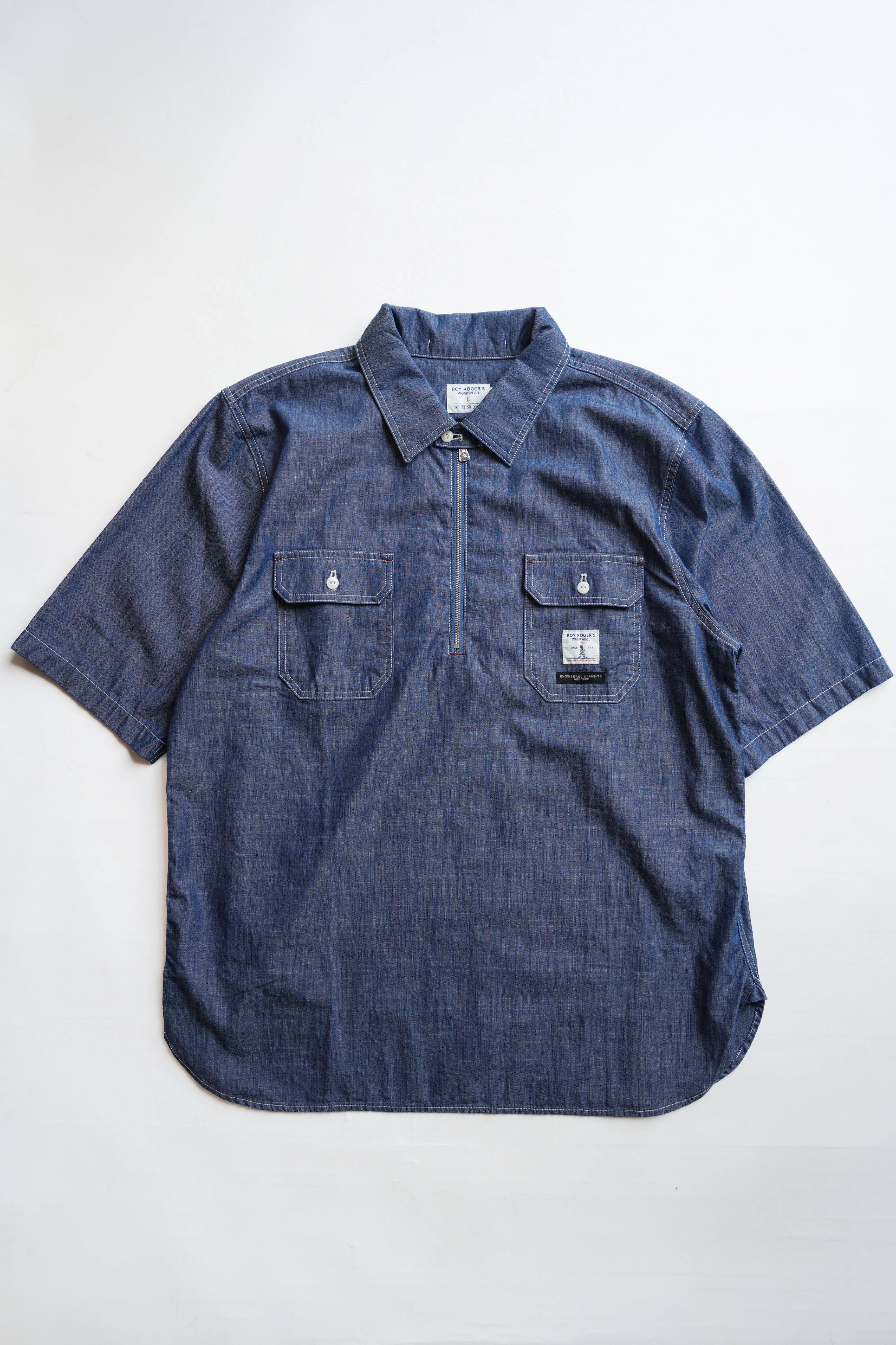 Spinnaker shirt R.R.WORKWEAR x E.G. Chambray - Rinse Indigo