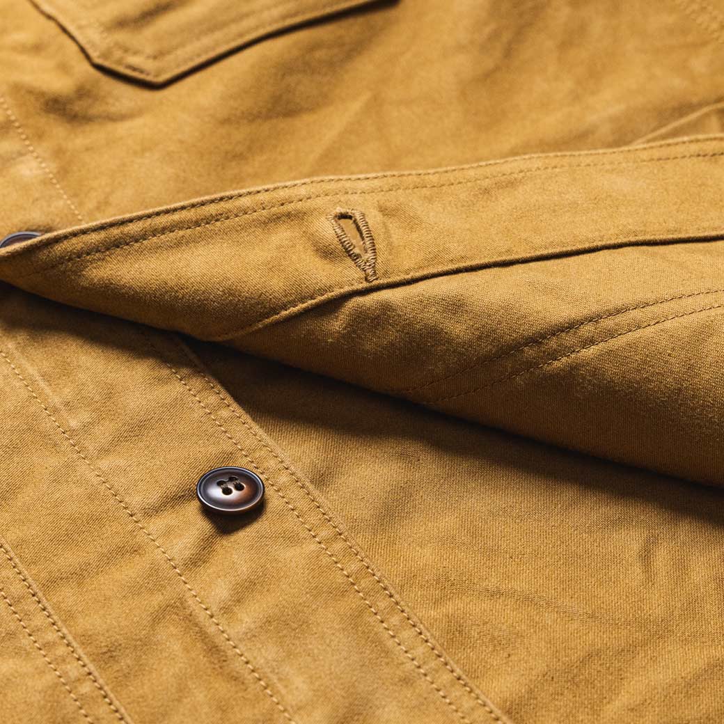 F2373 FRENCH MOLESKIN JKT - KHAKI