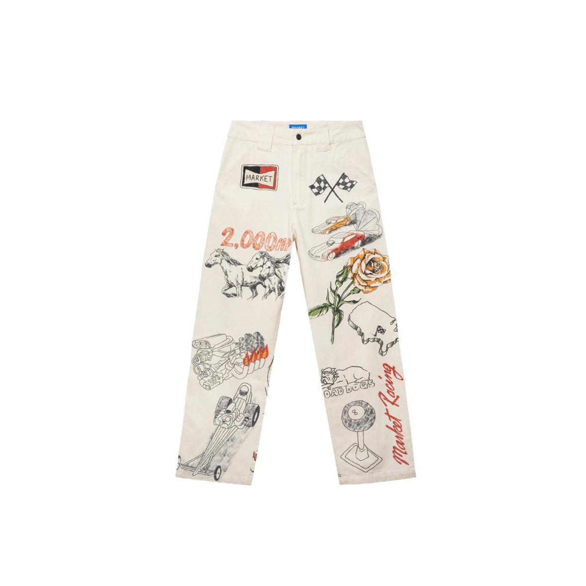 HORSEPOWER SENIOR PANTS - ECRU