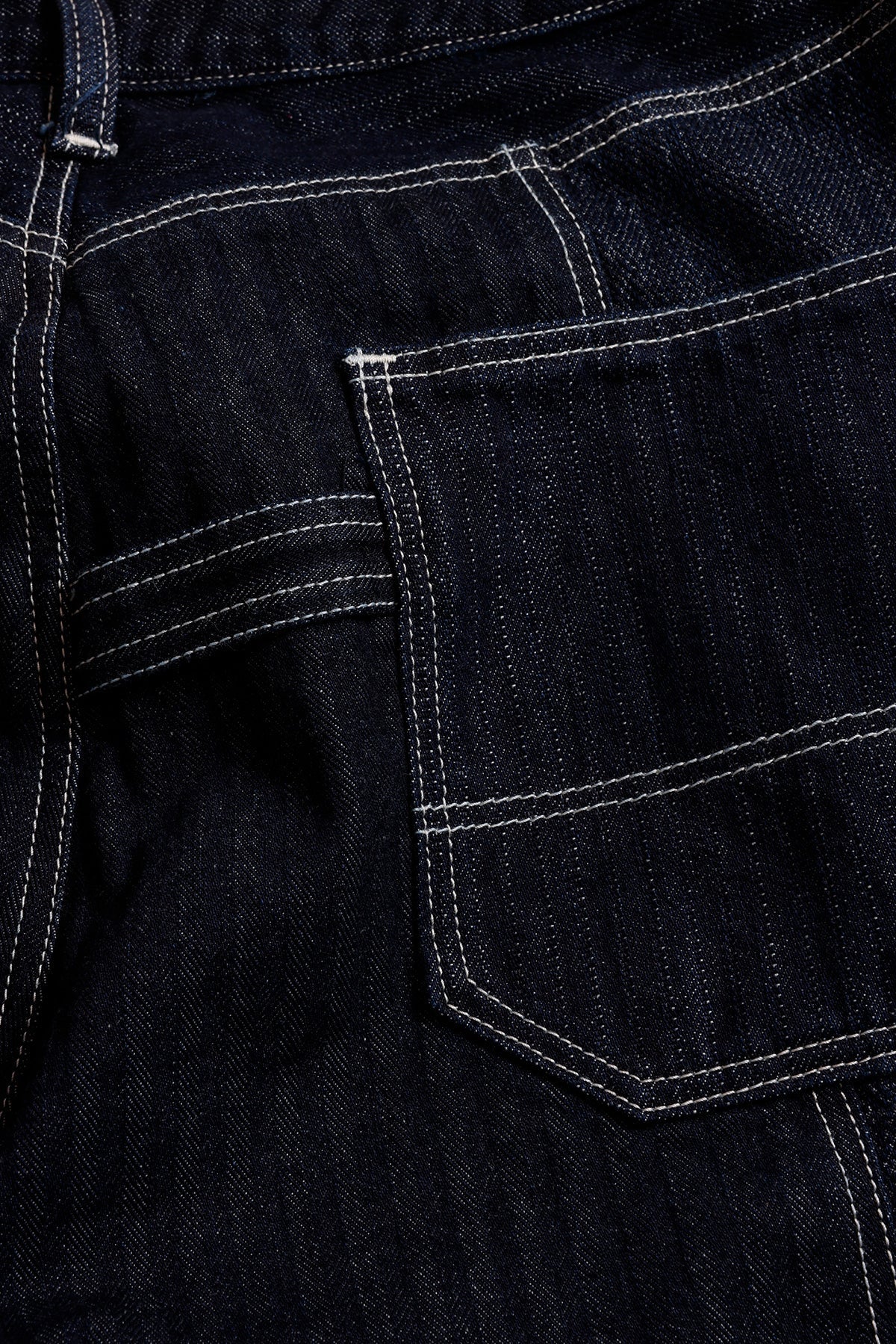PATCHWORK DOUBLE KNEE PANTS RINSE (FA26) - INDIGO