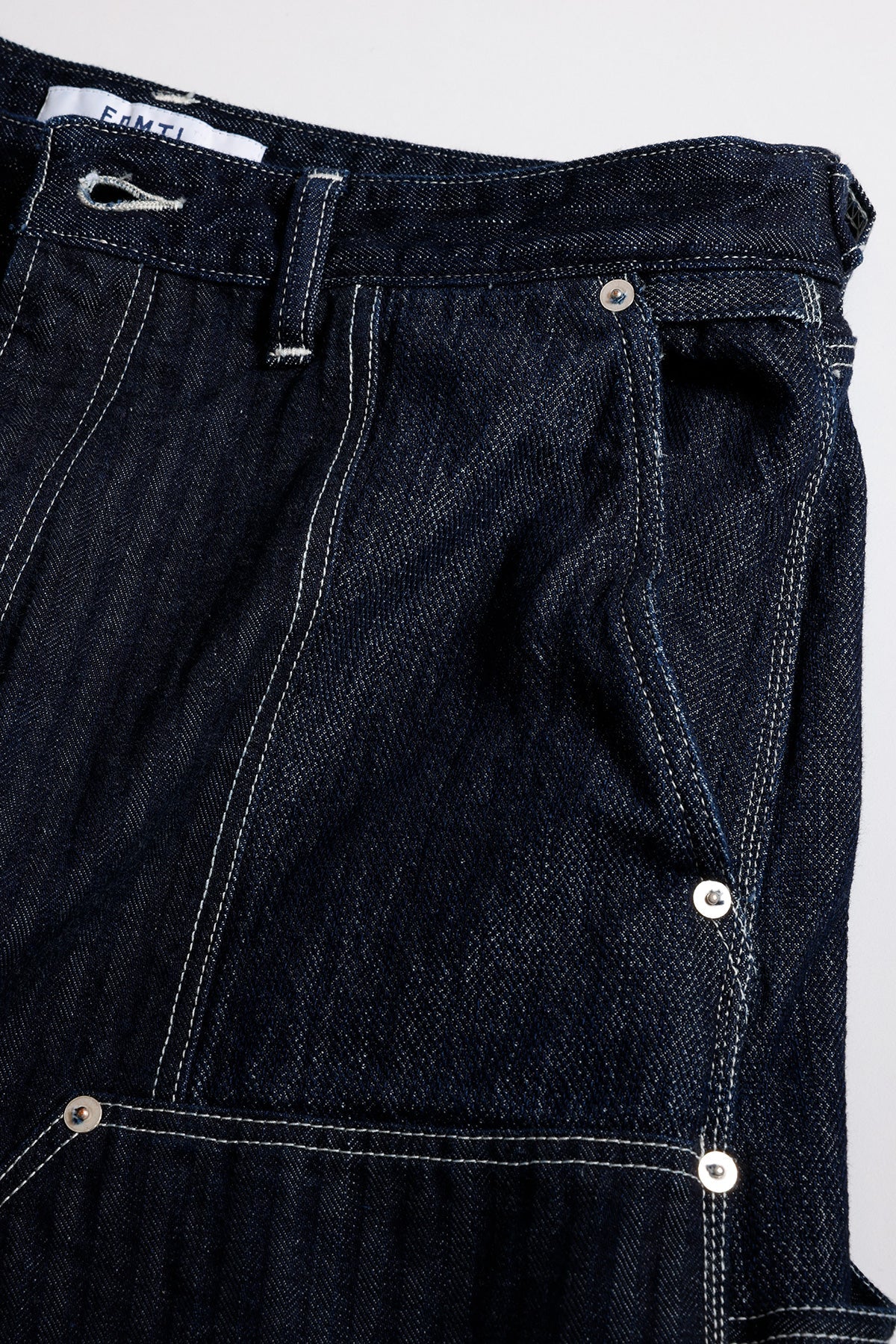PATCHWORK DOUBLE KNEE PANTS RINSE (FA26) - INDIGO