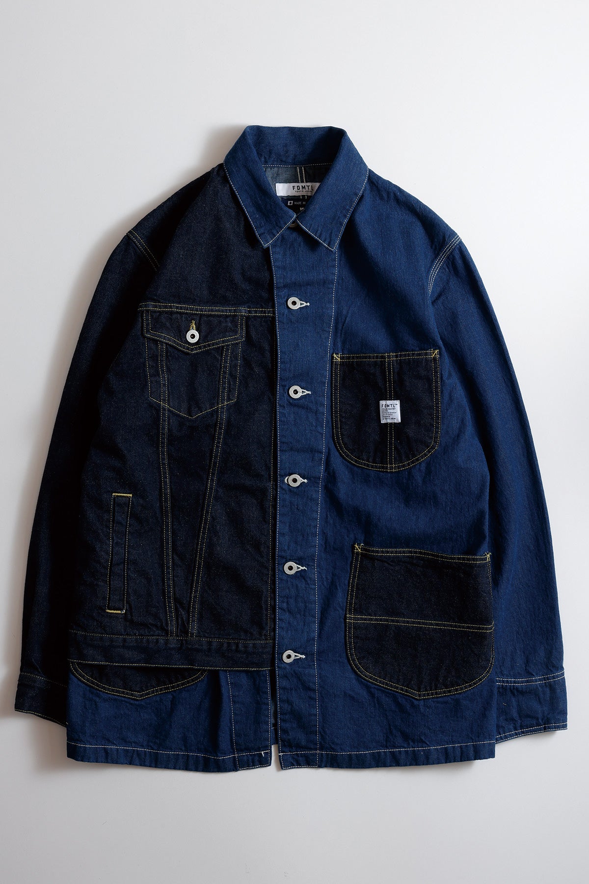 THIRD JACKET COVERALL RINSE (AW25) - INDIGO