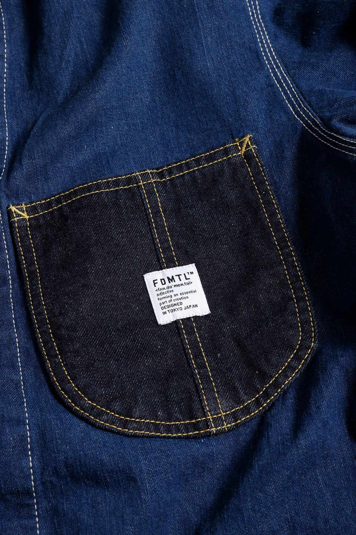 THIRD JACKET COVERALL RINSE (AW25) - INDIGO