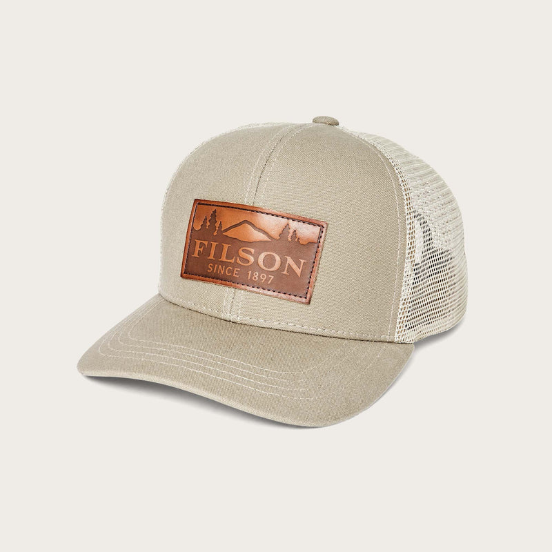 DRY TIN CLOTH LOGGER MESH CAP - GRAY KHAKI