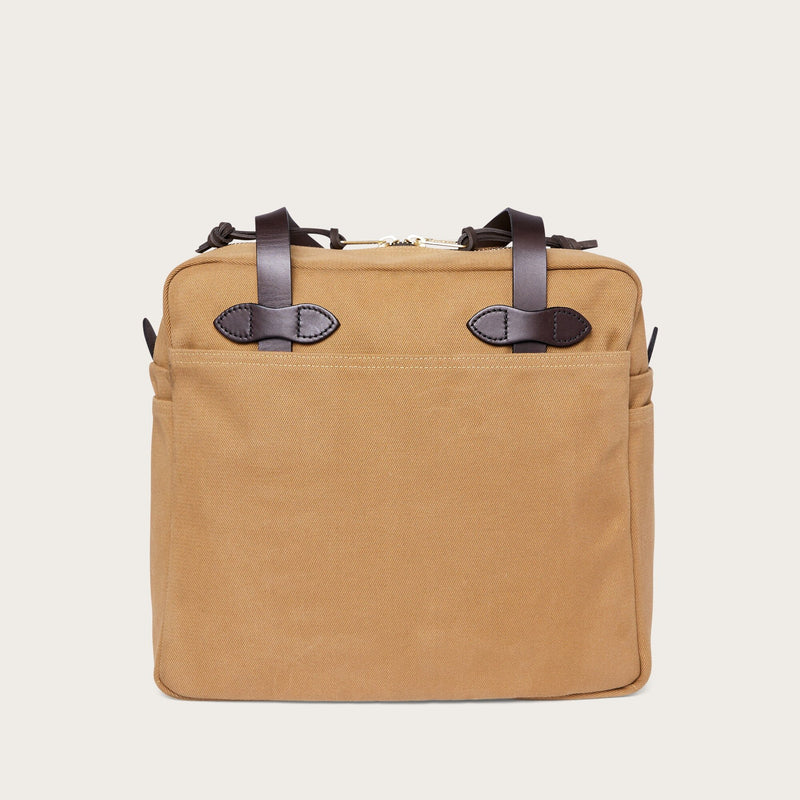 ZIPPERED TOTE BAG - TAN