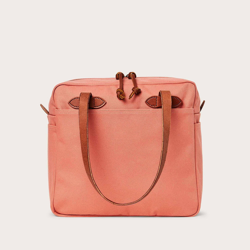 ZIPPERED TOTE BAG - CEDAR RED