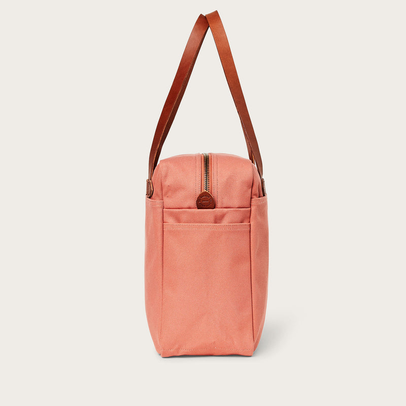 ZIPPERED TOTE BAG - CEDAR RED