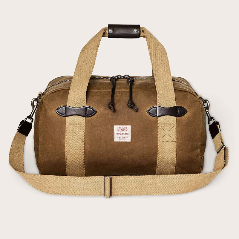 SMALL TIN CLOTH DUFFLE BAG - DARK TAN