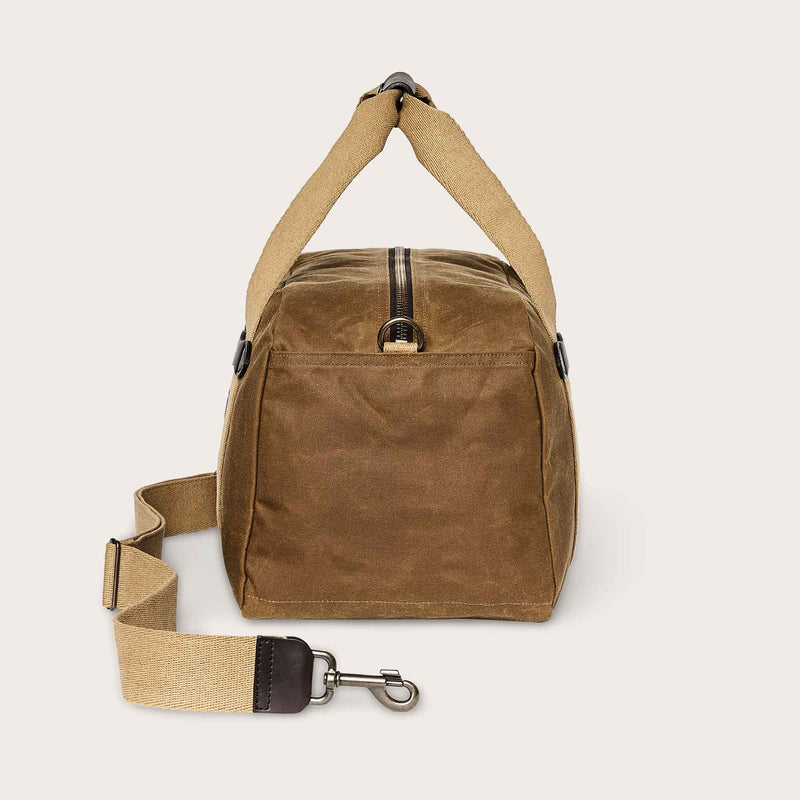 SMALL TIN CLOTH DUFFLE BAG - DARK TAN