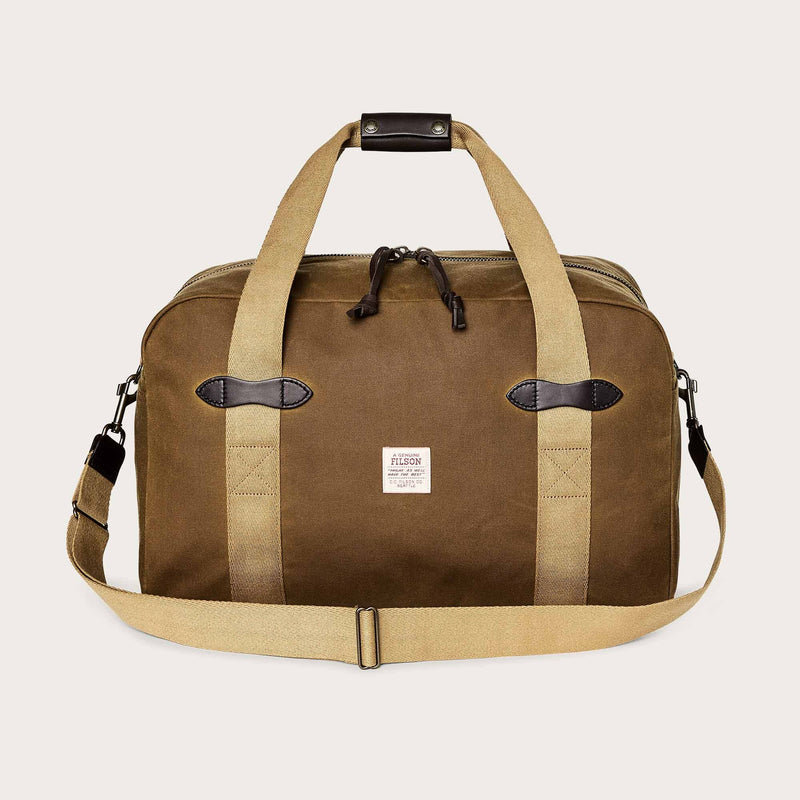 MEDIUM TIN CLOTH DUFFLE BAG - DARK TAN