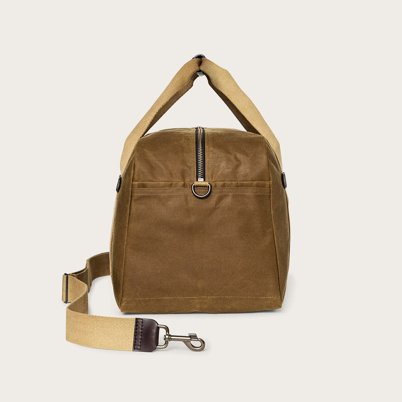 MEDIUM TIN CLOTH DUFFLE BAG - DARK TAN