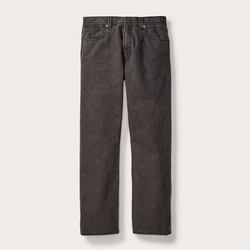 DRY TIN CLOTH 5-POCKET PANTS - RAVEN