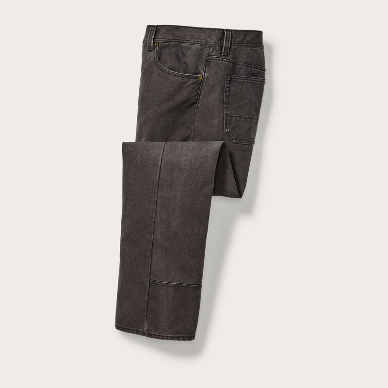 DRY TIN CLOTH 5-POCKET PANTS - RAVEN