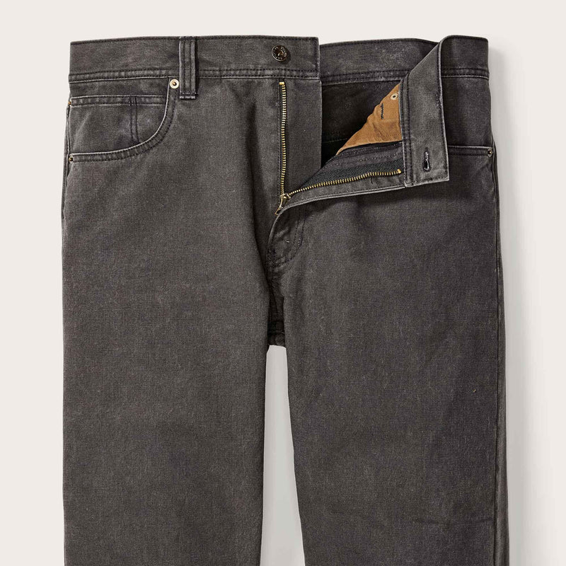 DRY TIN CLOTH 5-POCKET PANTS - RAVEN