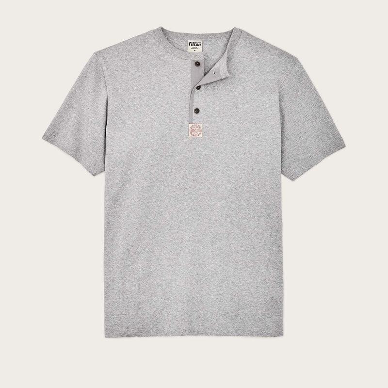 FRONTIER HENLEY T-SHIRT - HEATHER GRAY