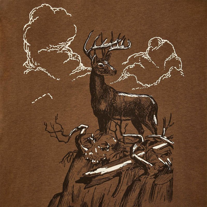 FRONTIER GRAPHIC T-SHIRT - GOLD OCHRE/DEER