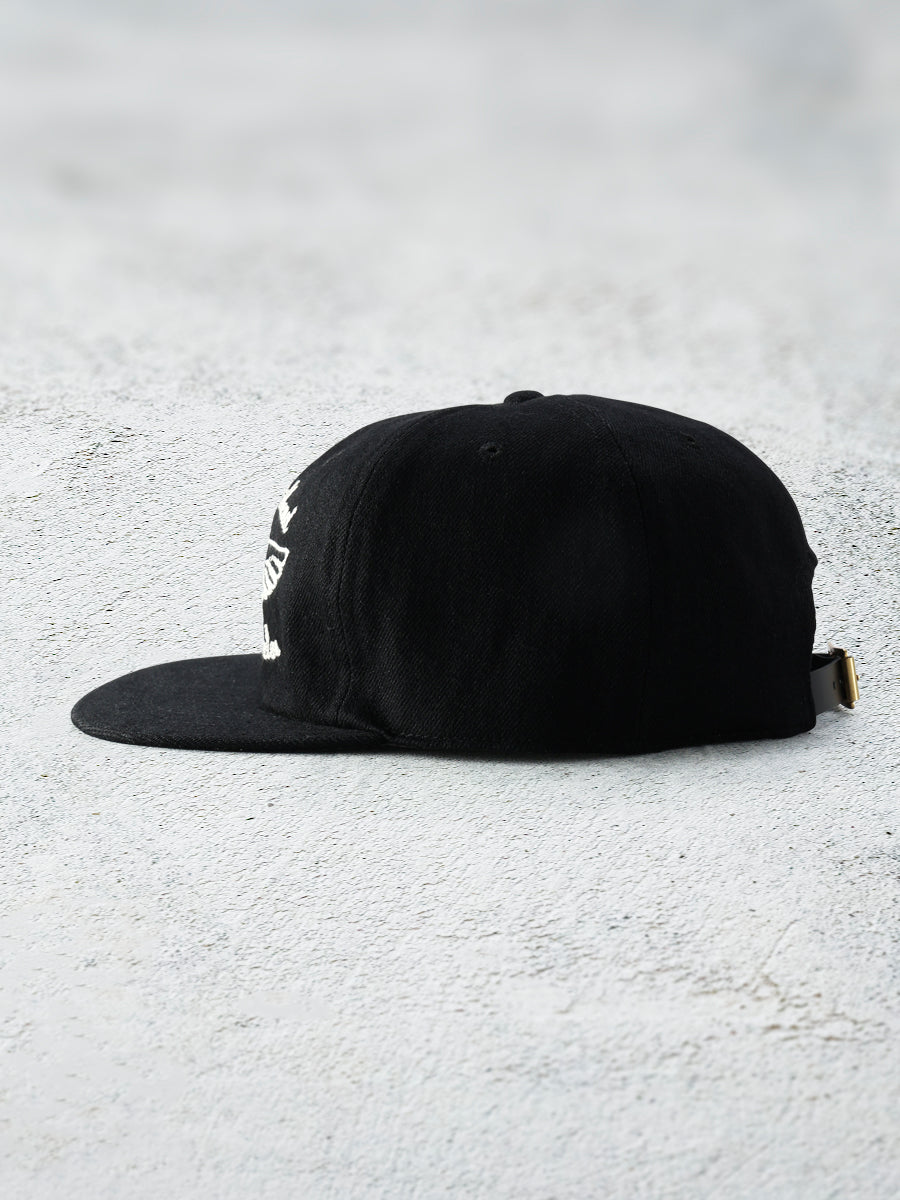 FN-HC007 HEADWEAR - 12oz DENIM TRACKER CAP - BLACK
