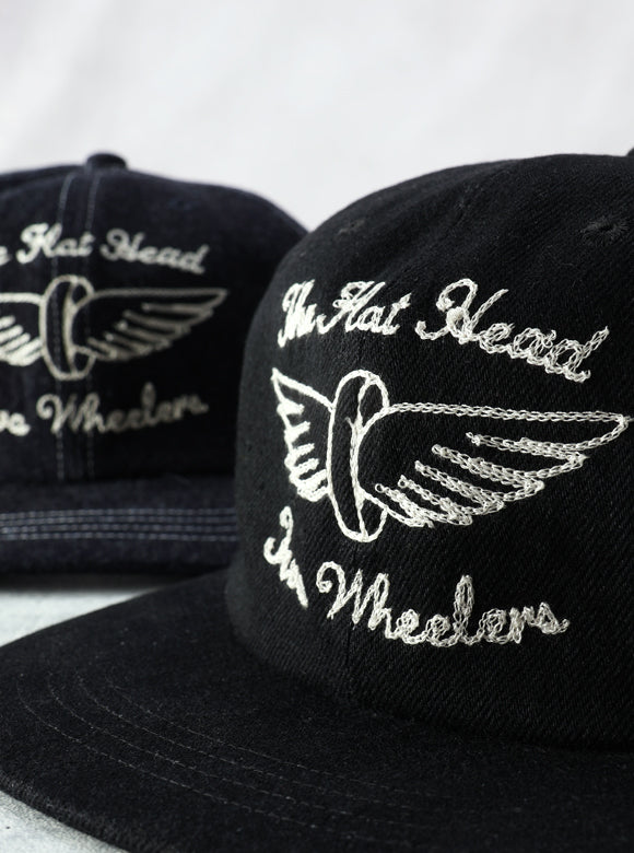 FN-HC007 HEADWEAR - 12oz DENIM TRACKER CAP - BLACK
