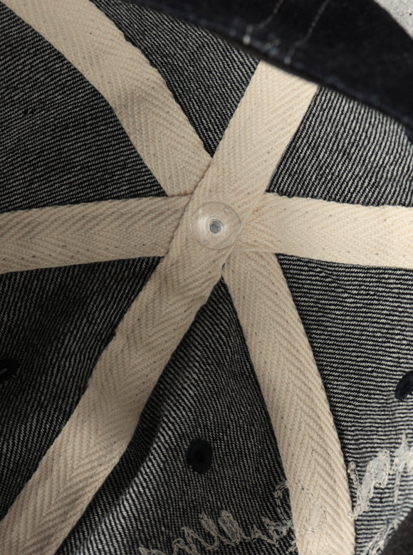 FN-HC008 HEADWEAR - 12oz DENIM TRACKER CAP - INDIGO