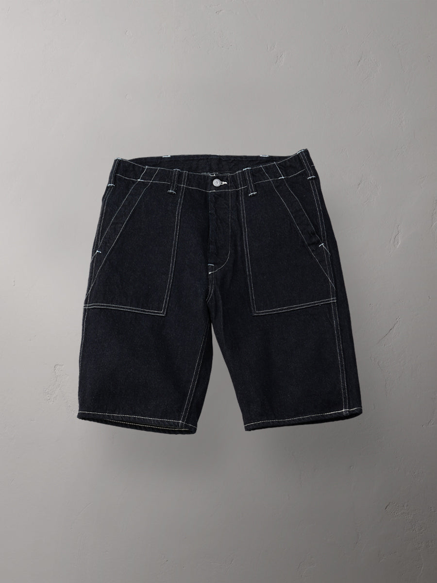 FN-S-DP003 HALF PANTS - 12oz DENIM - INDIGO