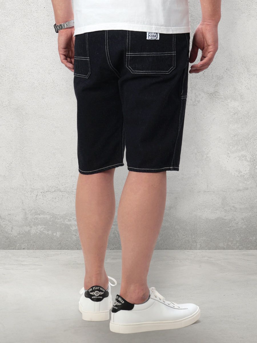 FN-S-DP003 HALF PANTS - 12oz DENIM - INDIGO