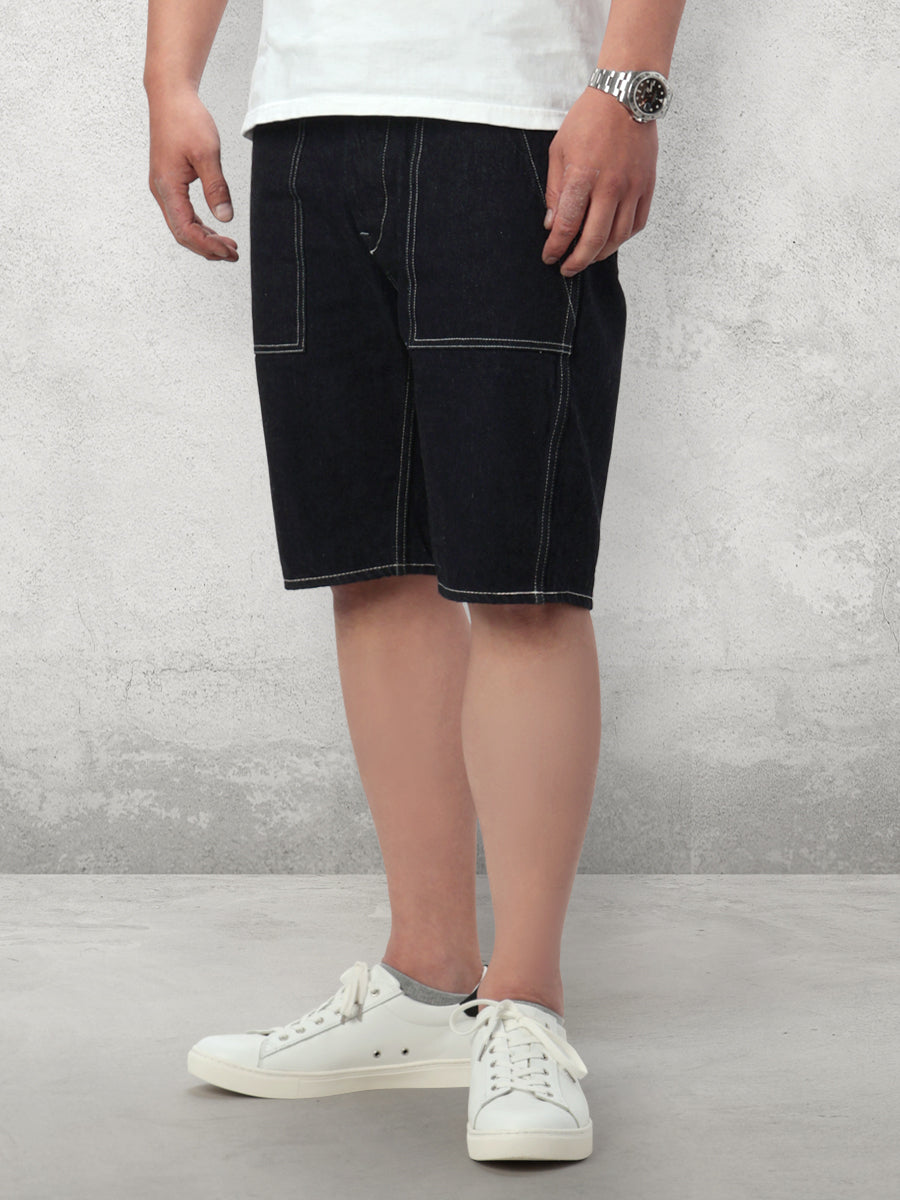 FN-S-DP003 HALF PANTS - 12oz DENIM - INDIGO