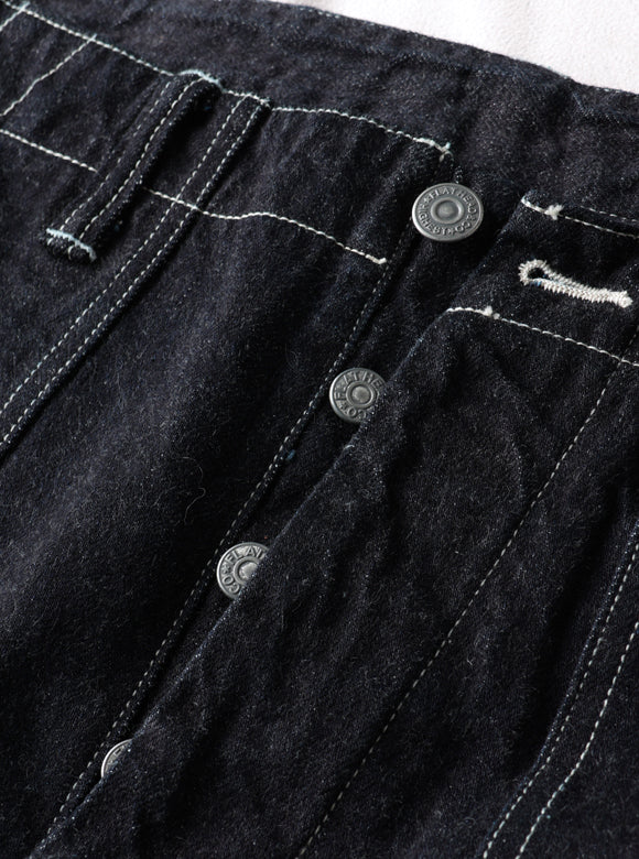 FN-S-DP003 HALF PANTS - 12oz DENIM - INDIGO