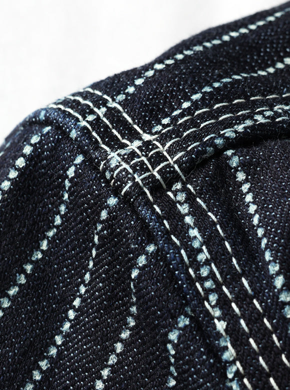 FN-SDK-702S 10oz DENIM WABASH WORK S/S SHIRT - INDIGO