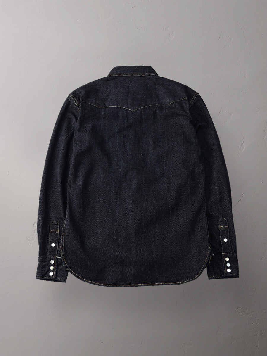 FN-SDW-001L DENIM WESTERN SHIRT - BLUE