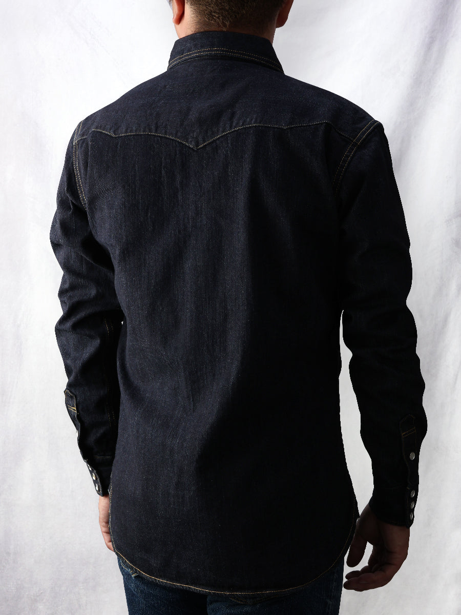 FN-SDW-001L DENIM WESTERN SHIRT - BLUE