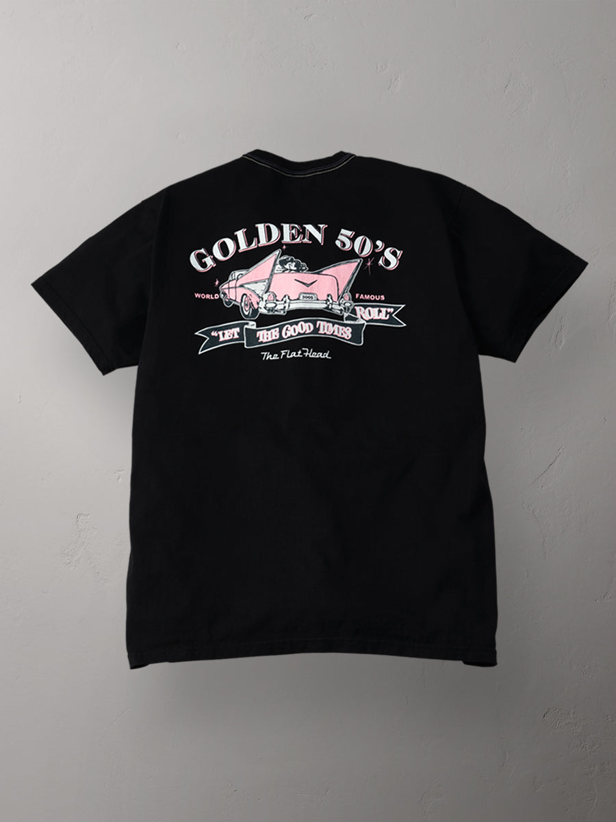 FN-THC-063 T-SHIRT - GOLDEN 50’S - BLACK