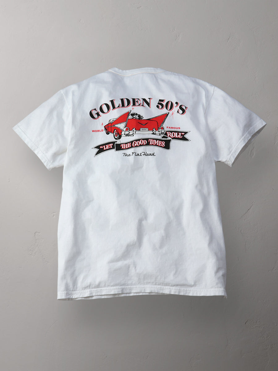 FN-THC-063 T-SHIRT - GOLDEN 50’S - WHITE