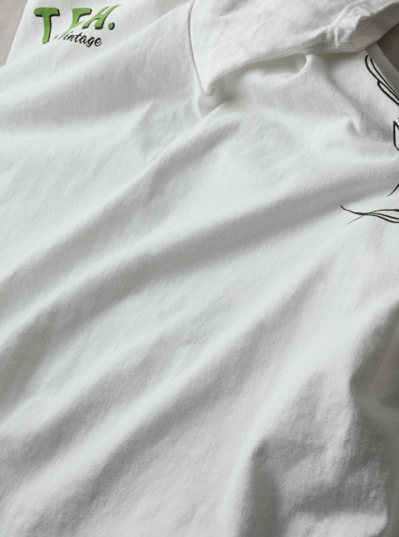 FN-THC-065 T-SHIRT - PINSTRIPE - WHITE