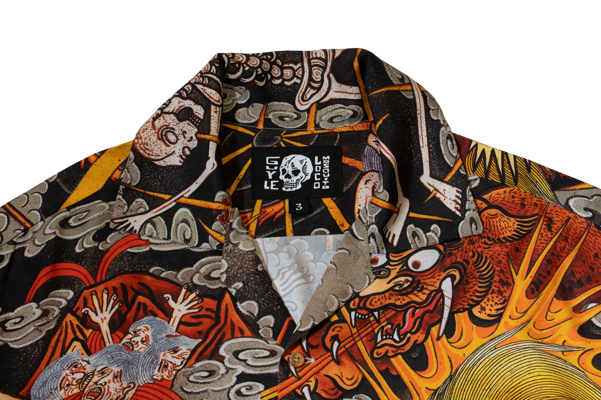 GUY LE TATOOER DEMONS SHIRT - MULTI