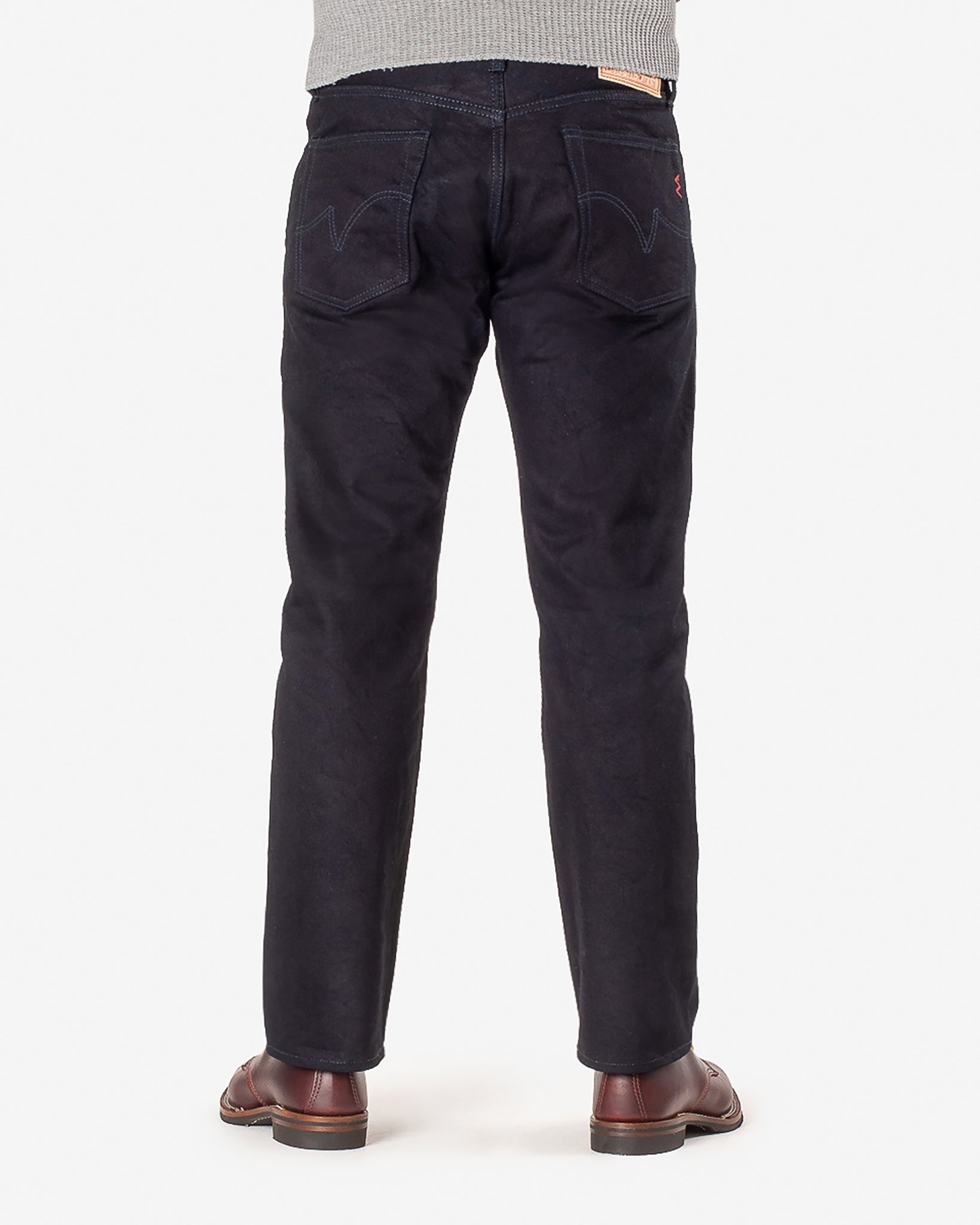 IH-634S-142ib 14oz Selvedge Straight Cut - INDIGO/BLACK