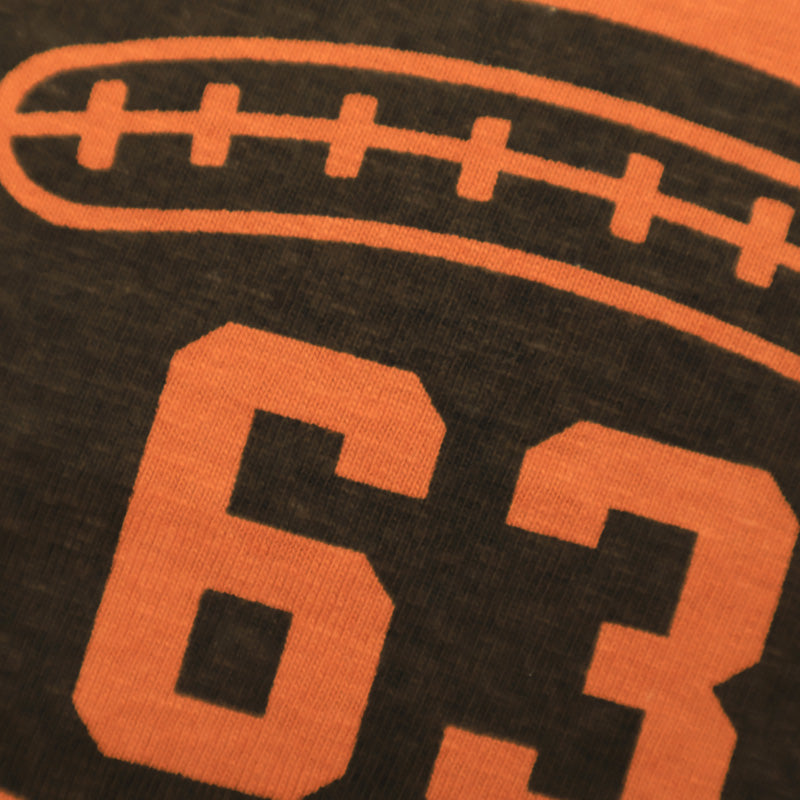272 CREW NECK T - 63 FOOTBALL - BRICK