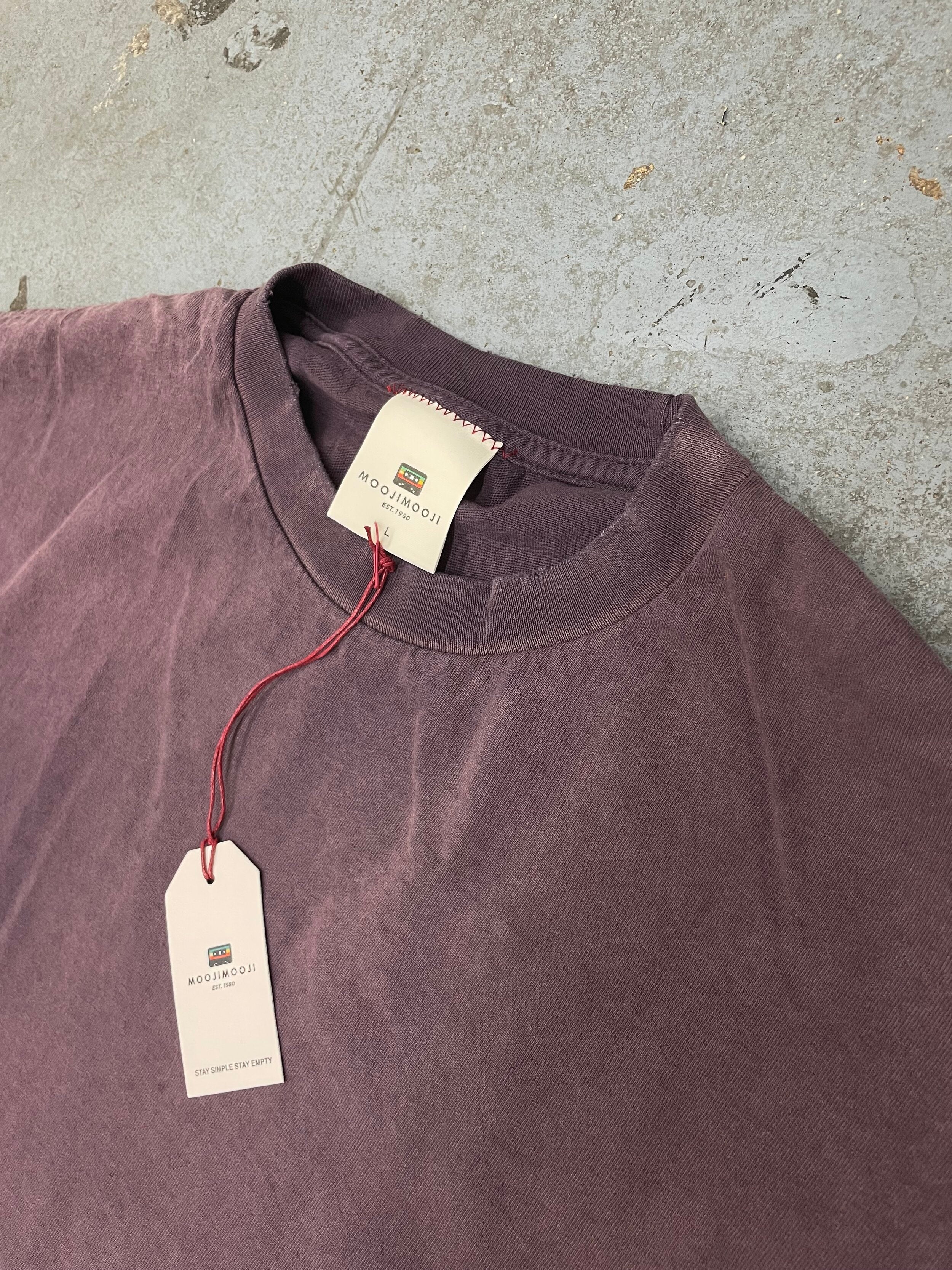 OVERSIZE CROP TEE S/S - AGED PLUM