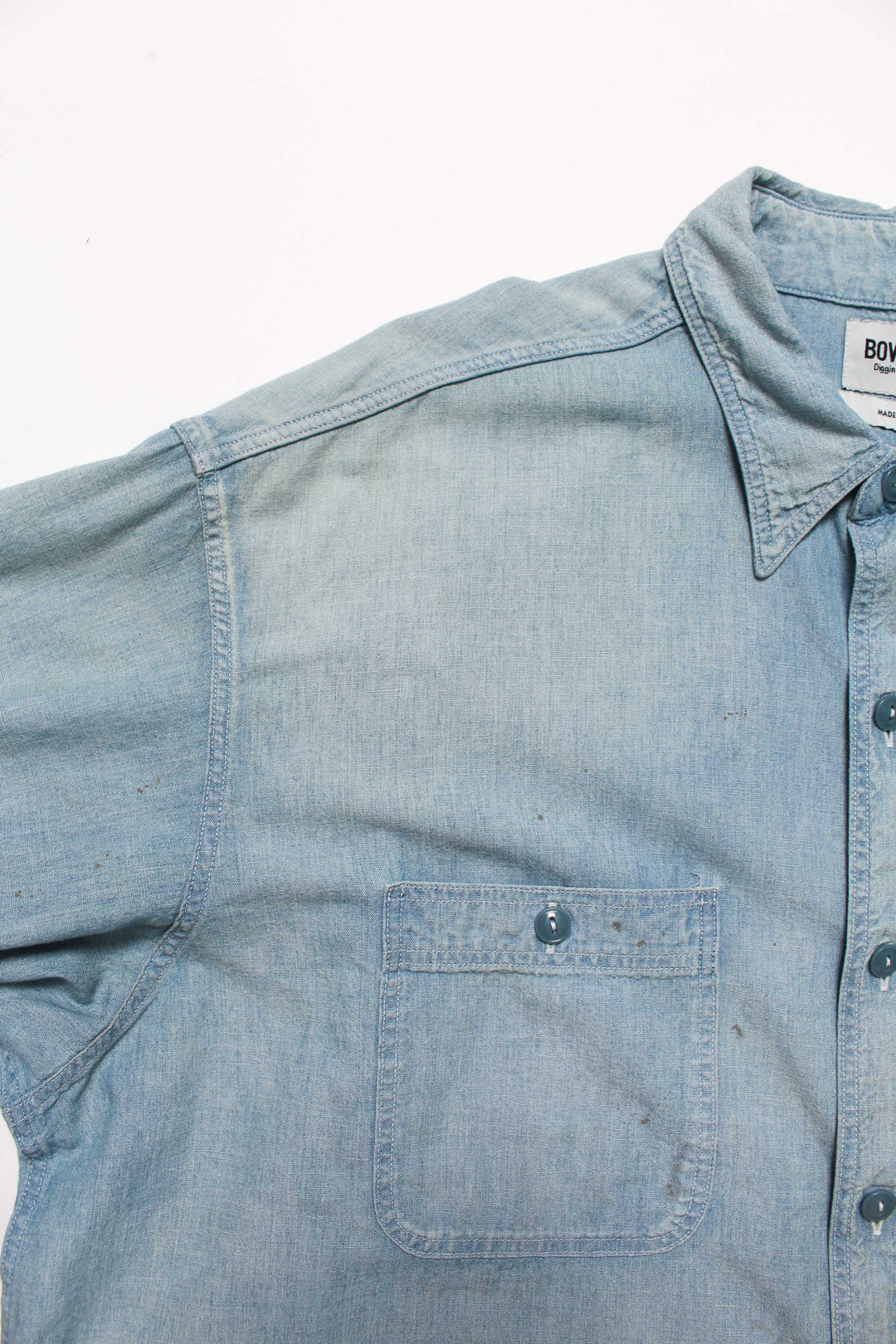 SKETCH ZOMBOO USN CHAMBRAY SHIRT AGED - INDIGO