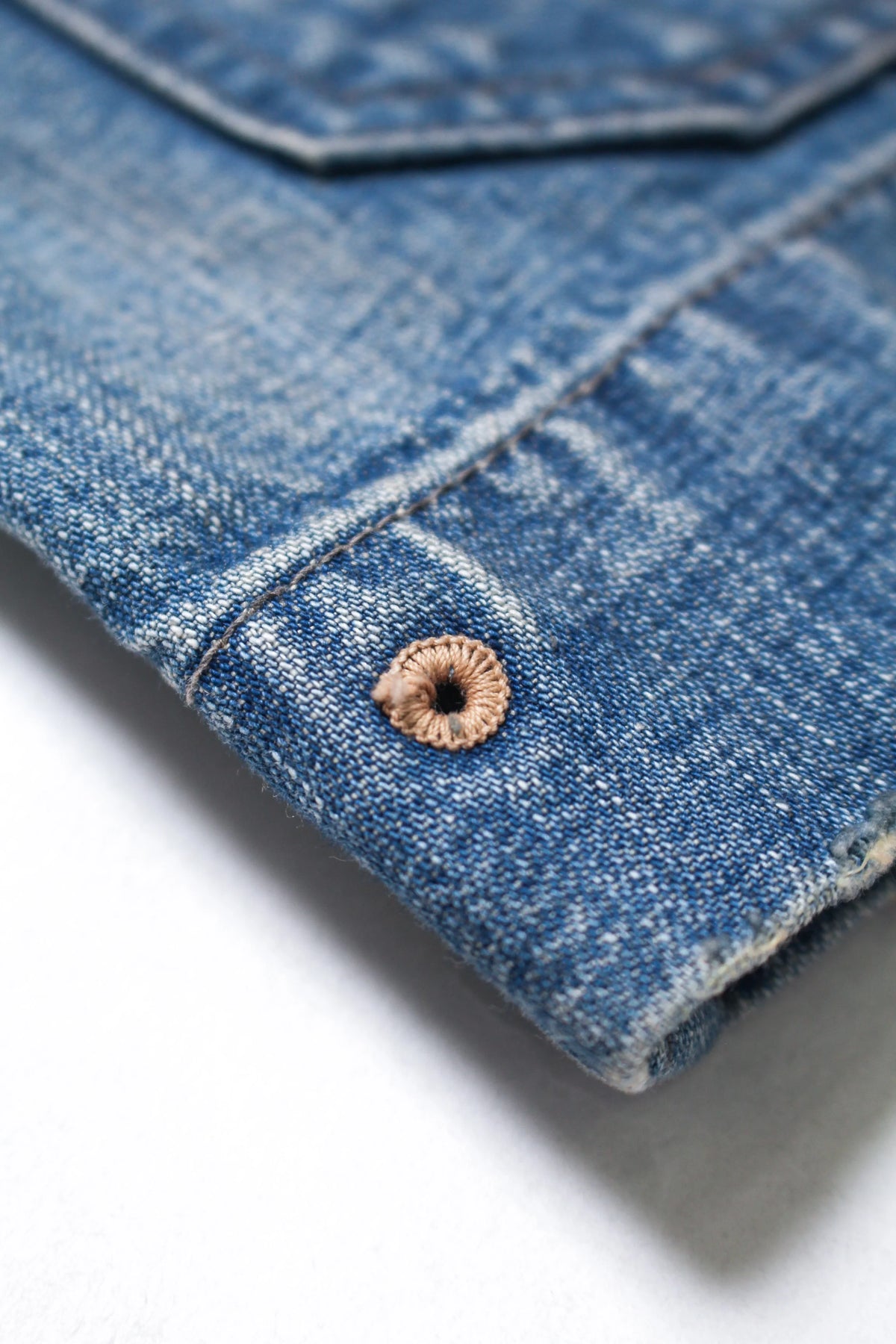 USN M43 DUNGAREE JUMPER, SHAWL COLLAR - INDIGO AGING