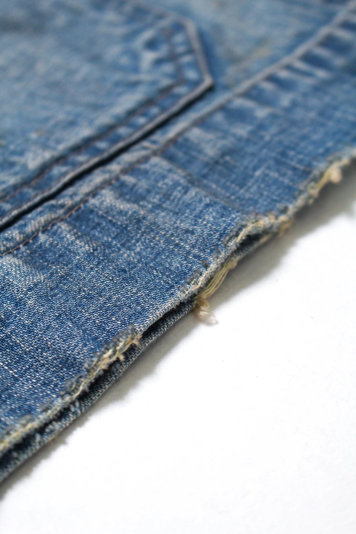 USN M43 DUNGAREE JUMPER, SHAWL COLLAR - INDIGO AGING